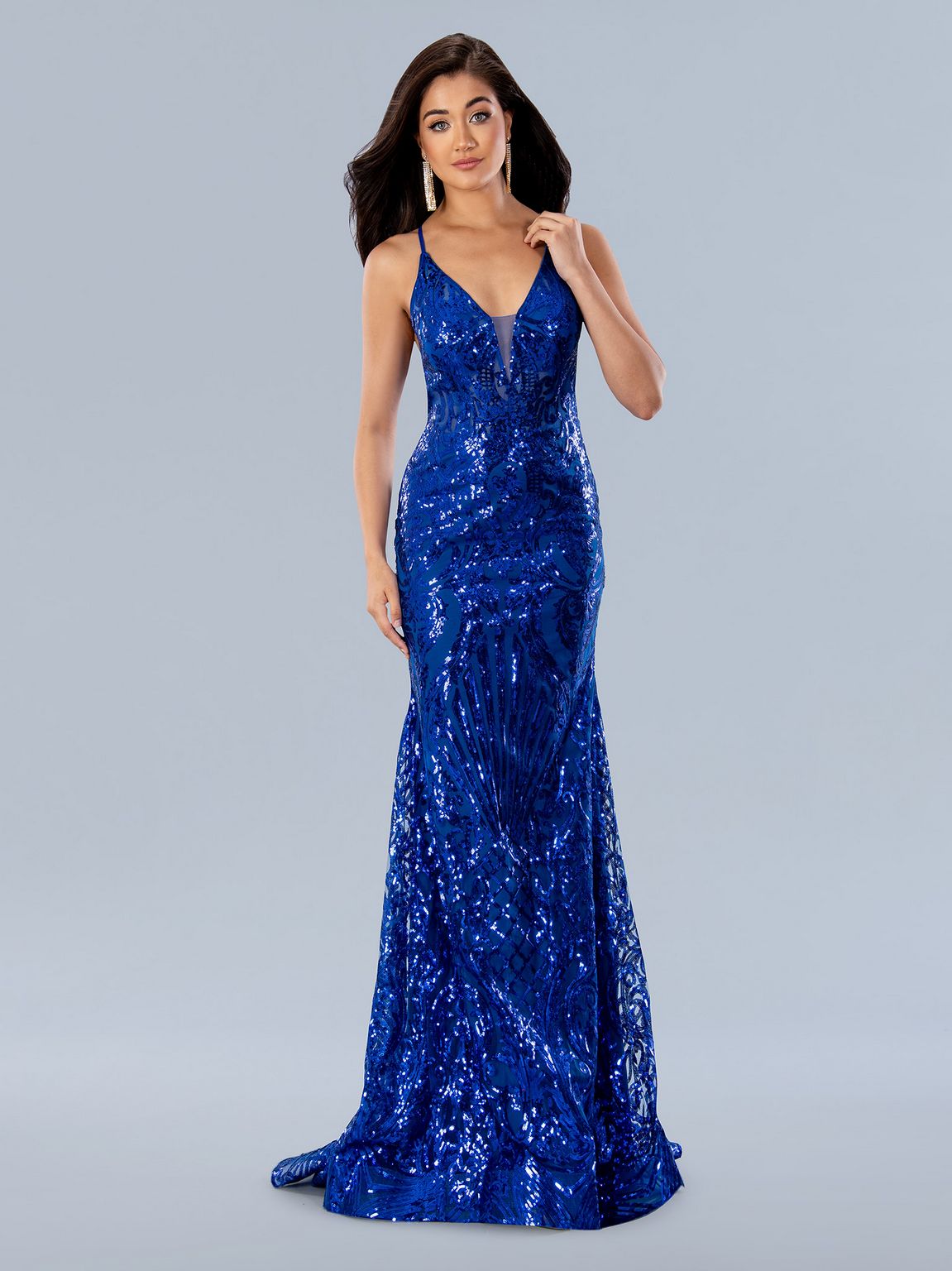 Stella Couture 24115 Sequin Formal Long Prom Dress