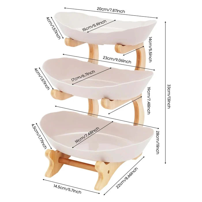 3-Tier serving plate