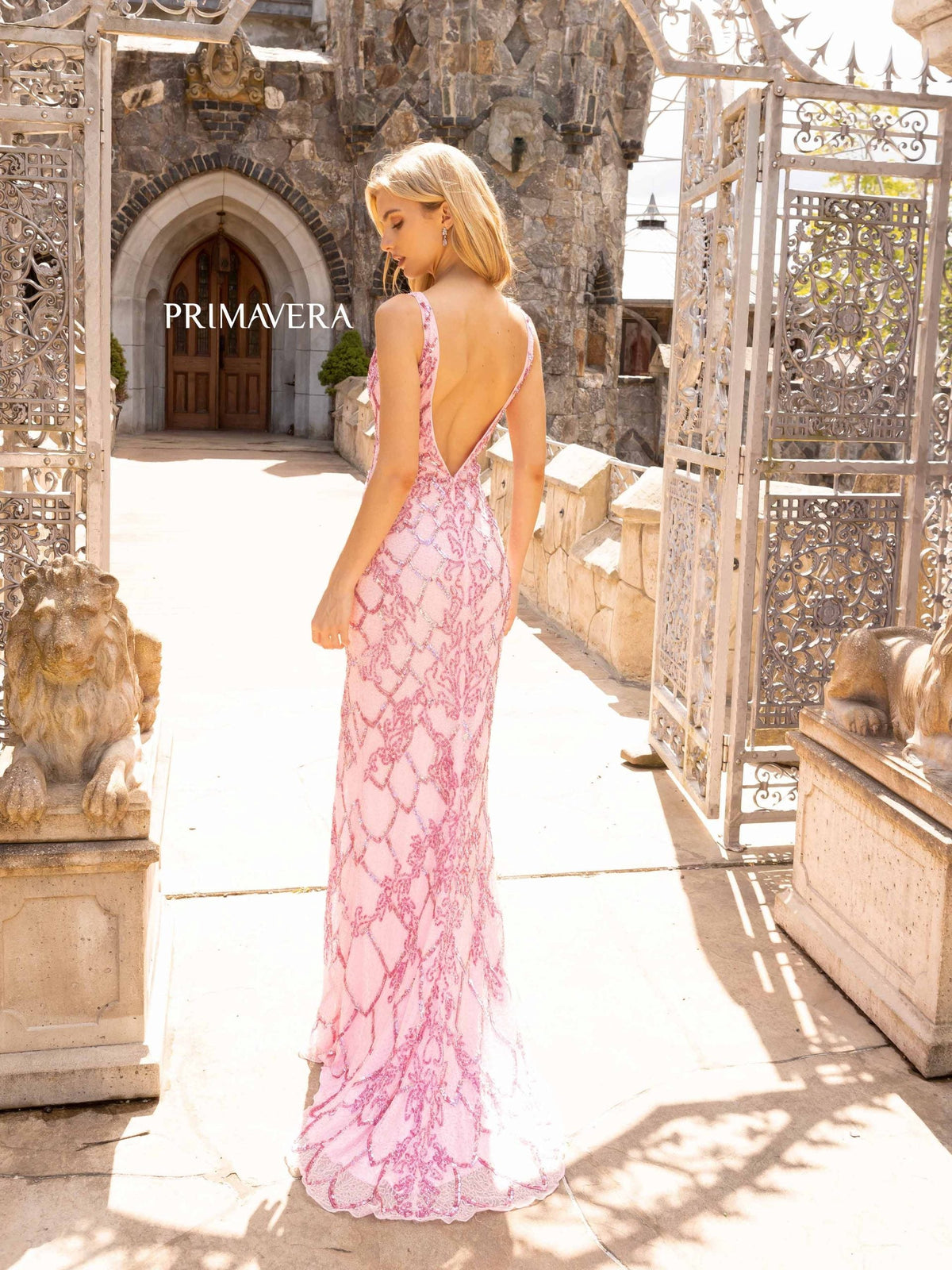 Primavera Couture 3926 Long Formal Prom Slit Dress