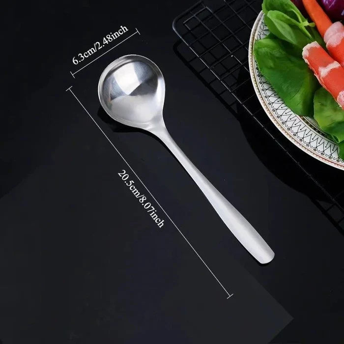 4-Pack Stainless Steel Soup Spoons Set