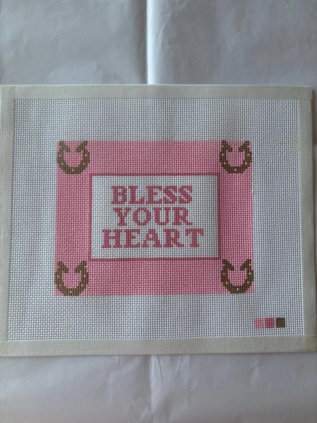 Bless your heart canvas 13 mesh