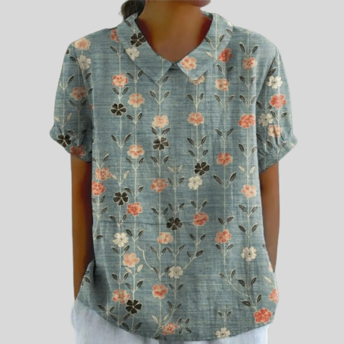 Élora | Lined Flowers Blouse