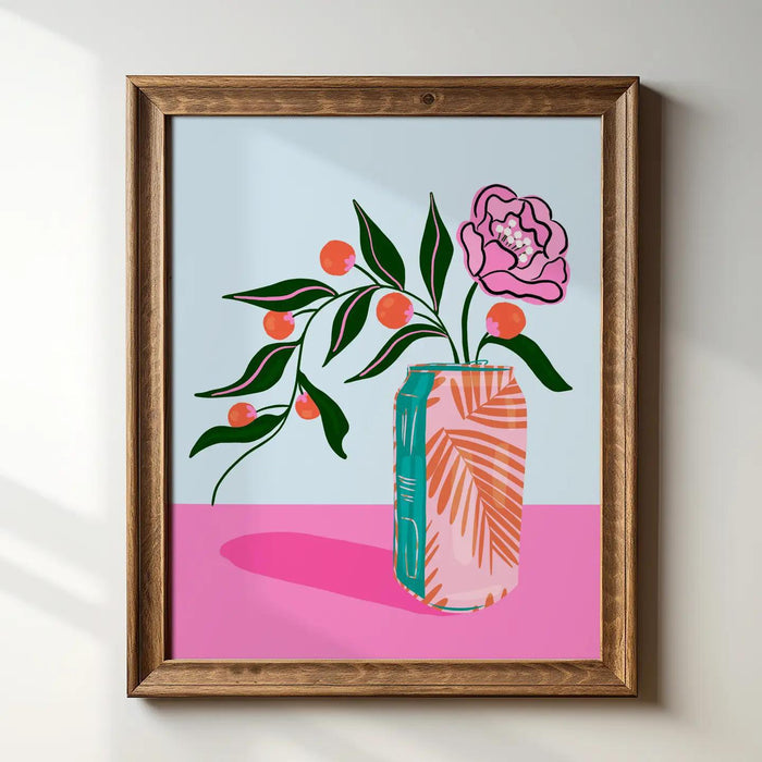 Flower Can Art Print