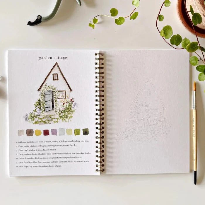 Garden watercolor book
