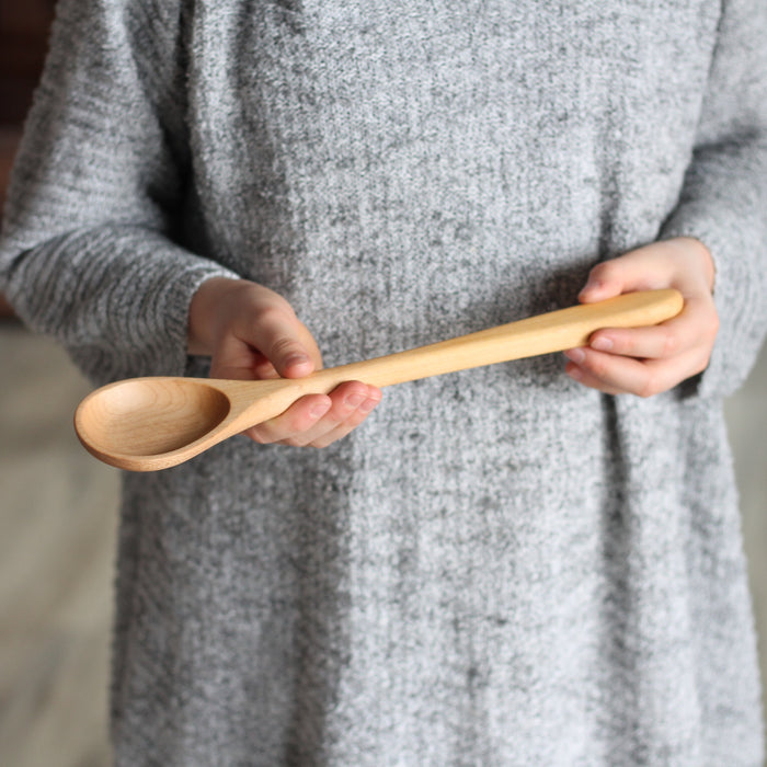 Handmade Wooden Kitchen Utensils | Round Spoon - Maple $20 image