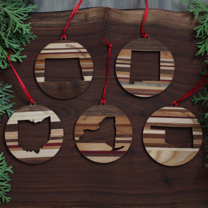 Handmade Wooden State Outline Ornaments | All 50 States image 7