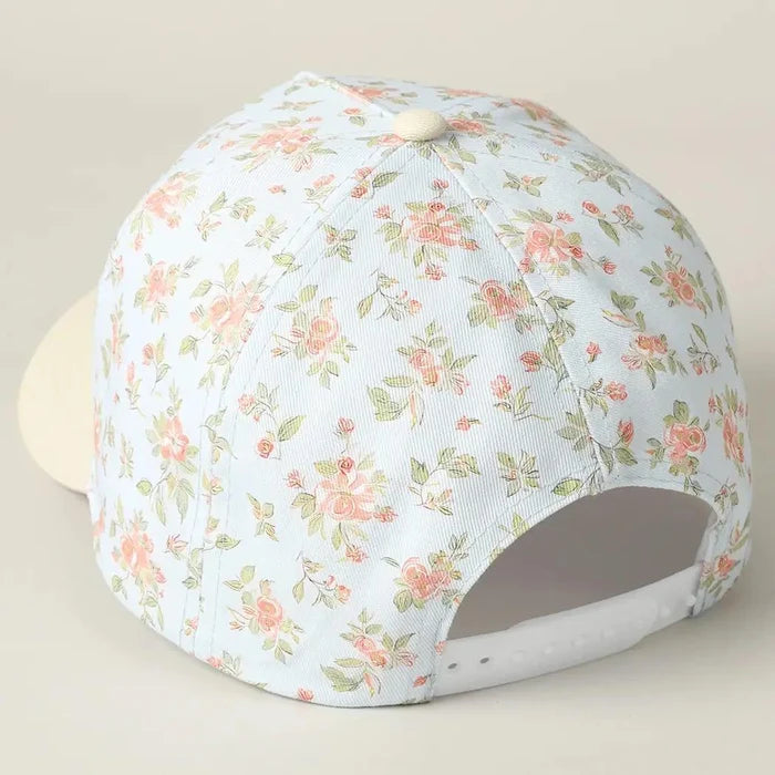 Mama Embroidered Flower Patterntrucker Hat