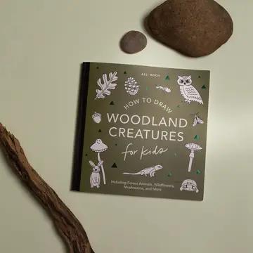 Mushrooms & Woodland Creatures: Kids How To Draw Book