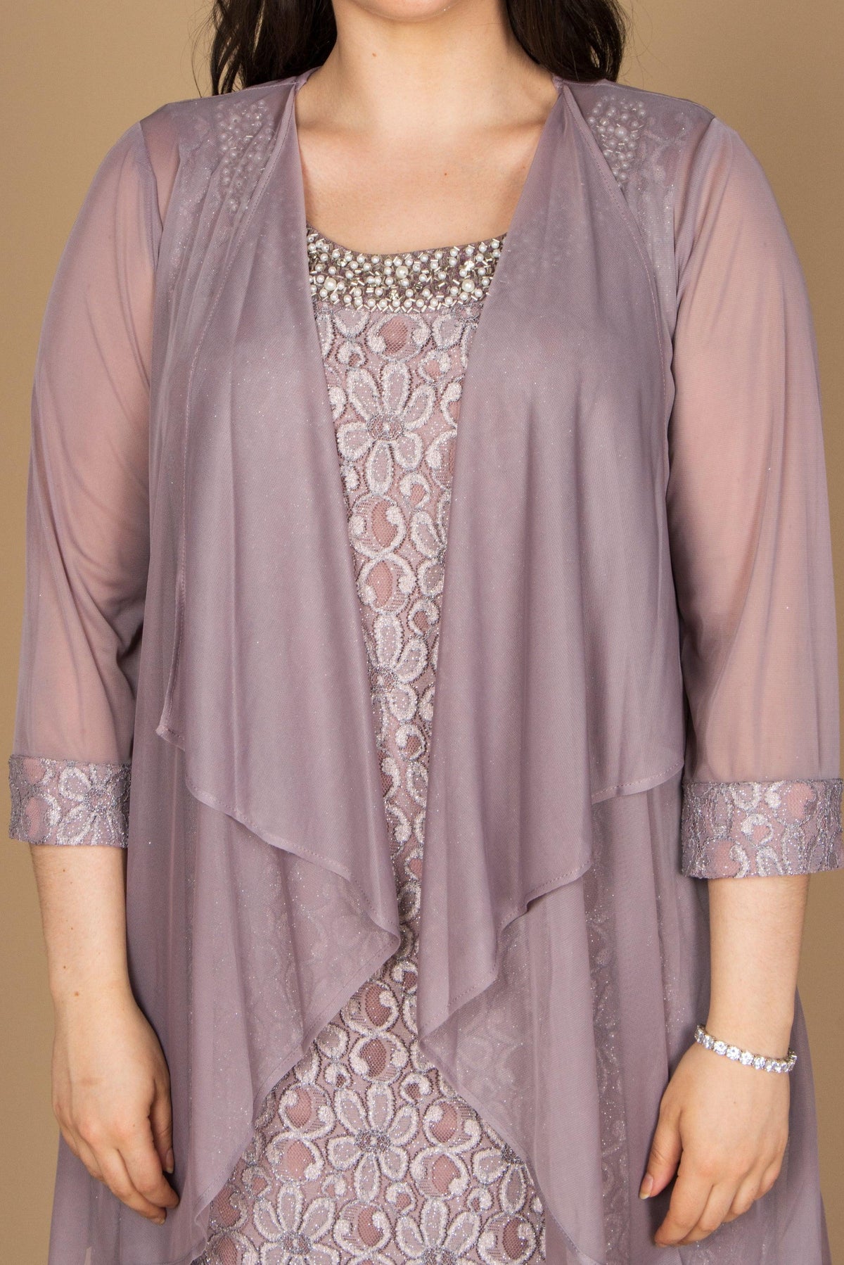 Short Jacket Mother of the Bride Dress by R&M Richards 2208