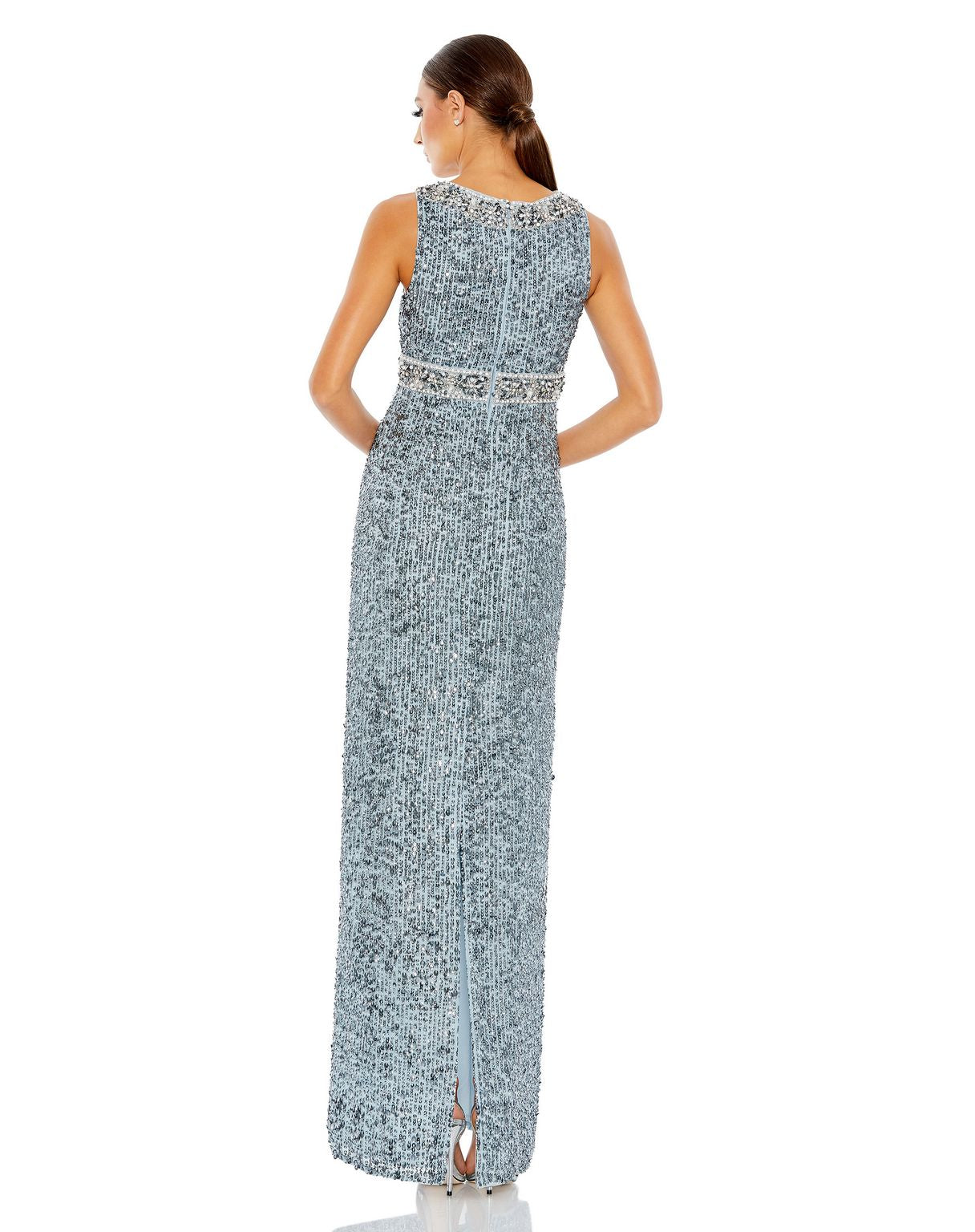 Long Sleeveless Formal Dress Sleeveless Detail Mac Duggal 10839