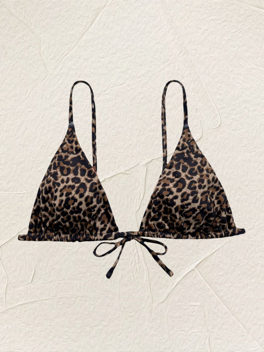 Leopard Print One-Piece Swimsuit