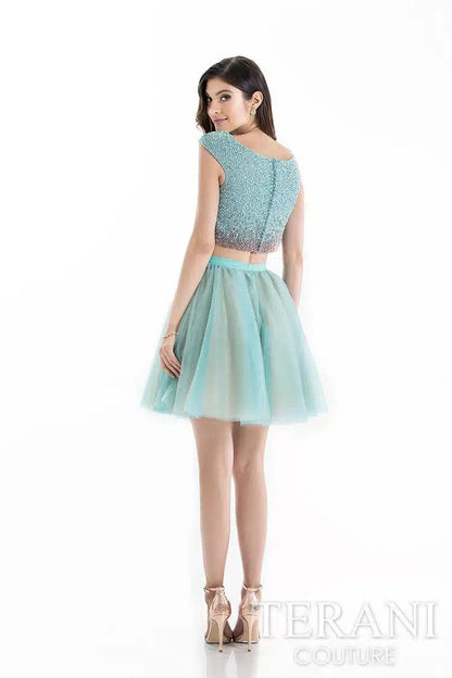 Terani Couture 1521H0100A Two Piece Short Prom Dress