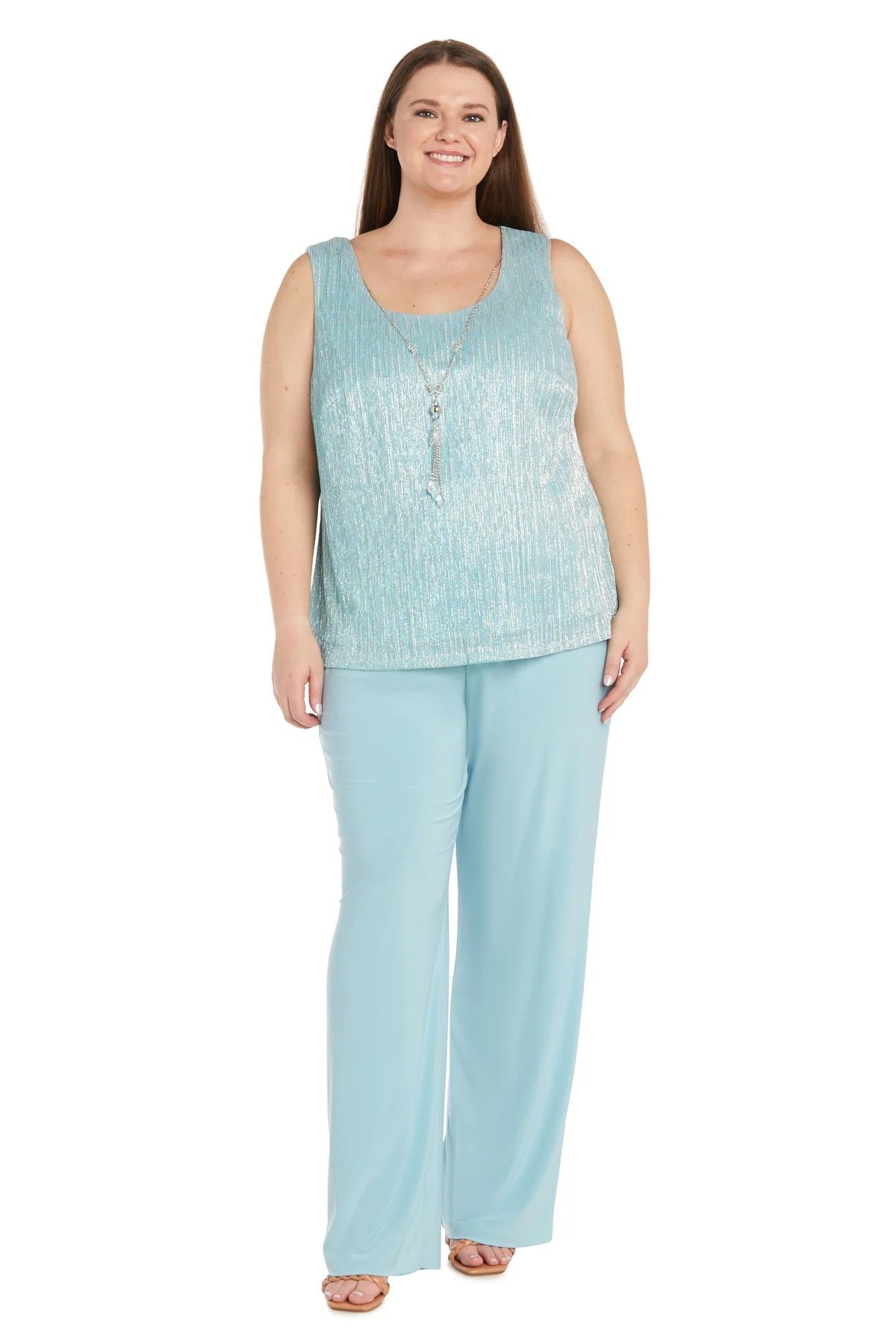 Plus Size Formal Pant Suit Long R&M Richards 1642W