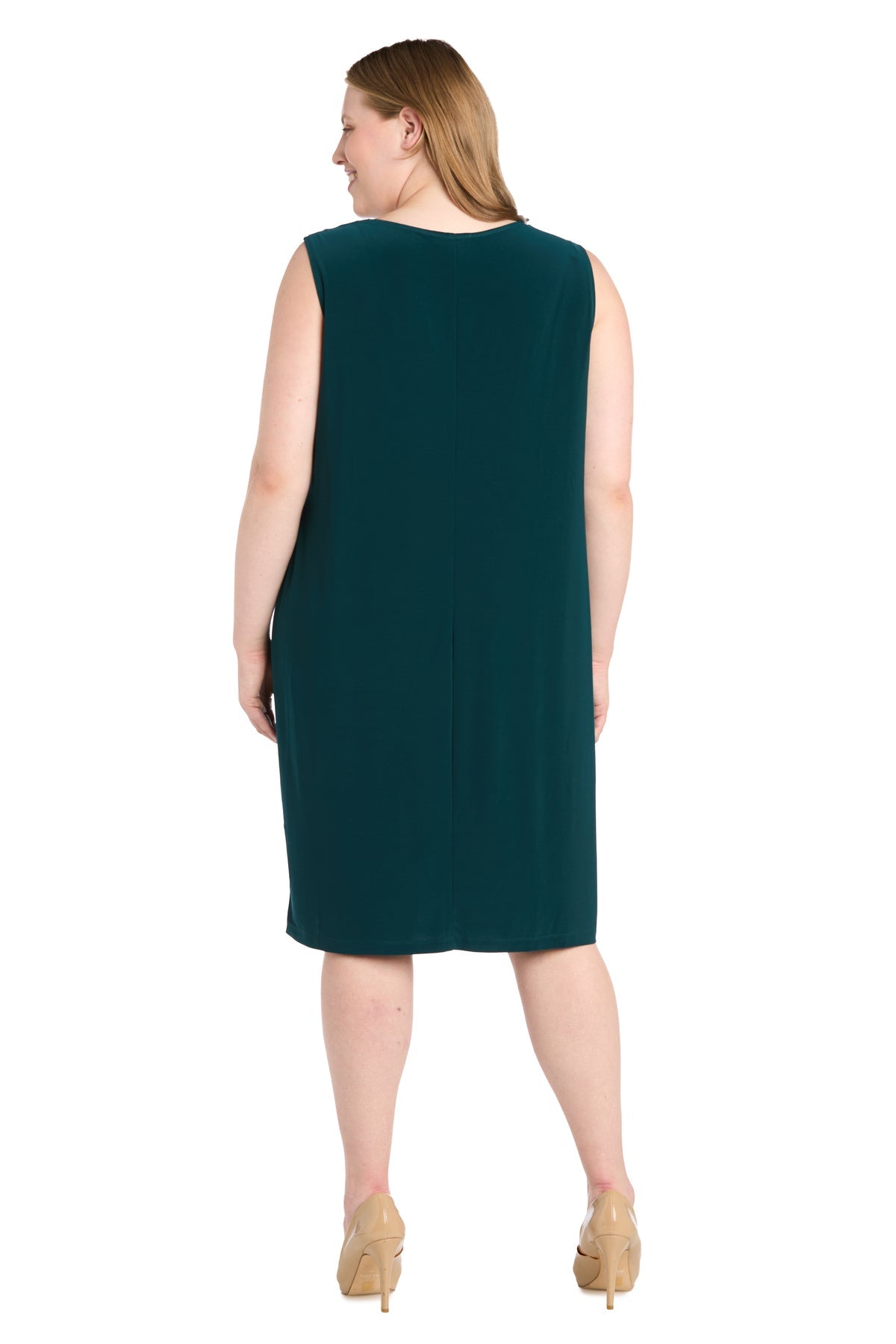 Short Plus Size Dress Two Piece Jacket R&M Richards 3054W