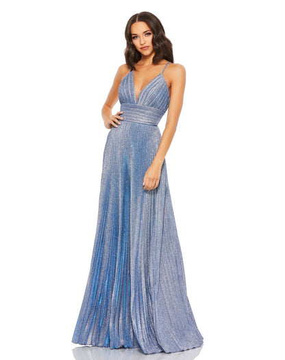 Formal Glitter Long Pleated Prom Dress Glitter Long Pleated Prom Mac Duggal 30725