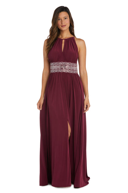 Long Formal Dress Halter Evening R&M Richards 3578
