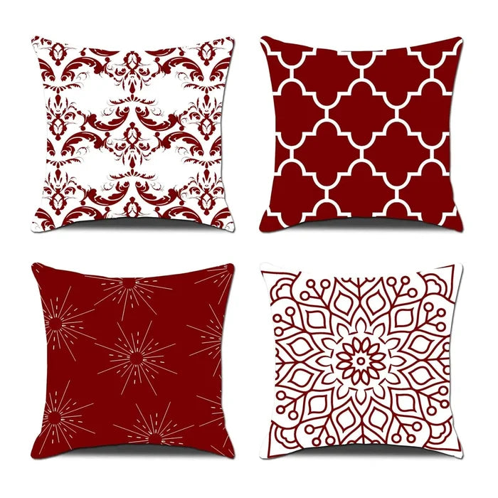 4Pcs Linen Throw Pillow Covers