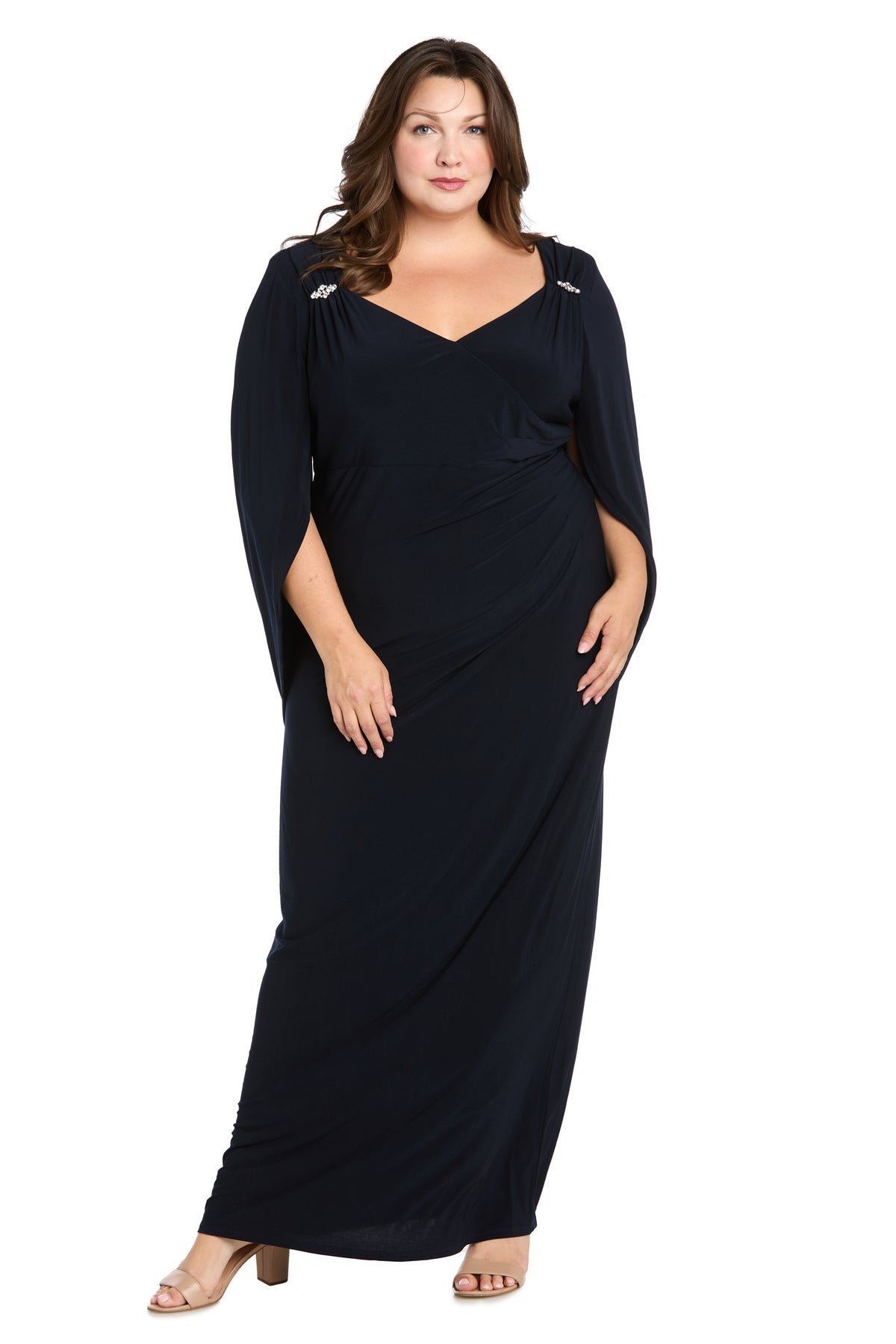 Long Plus Size Dress Formal R&M Richards 5899W
