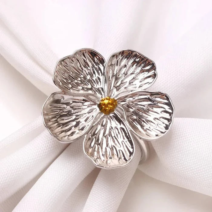 6pcs Plum Flower Napkin Ring