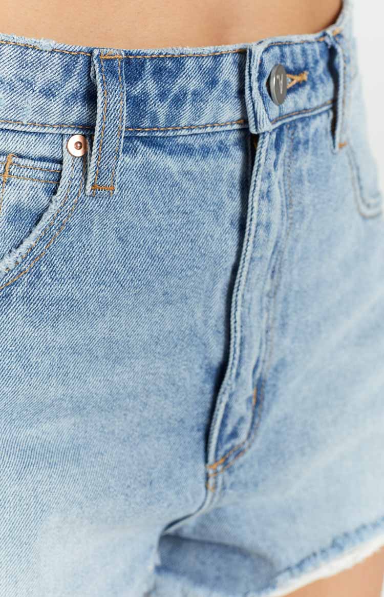 ABRAND A Sasha Vintage Blue High Relaxed Shorts