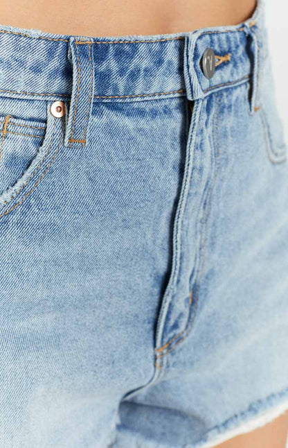 ABRAND A Sasha Vintage Blue High Relaxed Shorts