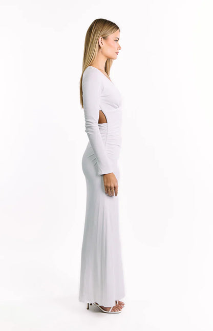 Grayson White Long Sleeve Maxi Dress