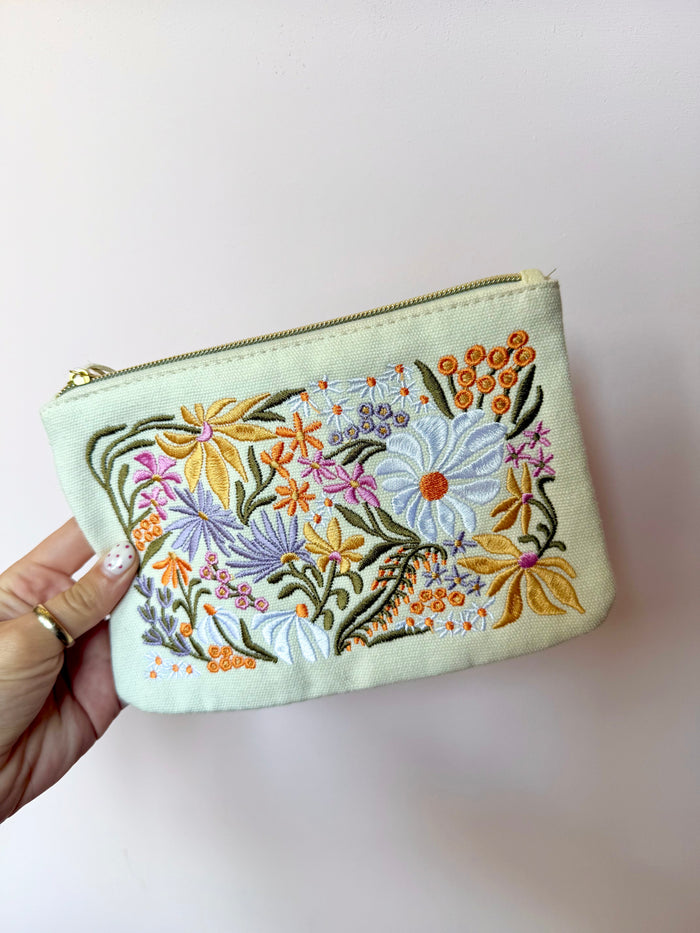 Flower Market Zipper Pouch
