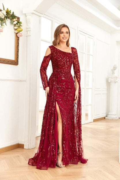 High Couture NR2262 Long Formal Beaded Prom Dress