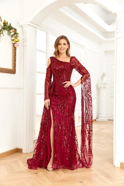 High Couture NR2262 Long Formal Beaded Prom Dress