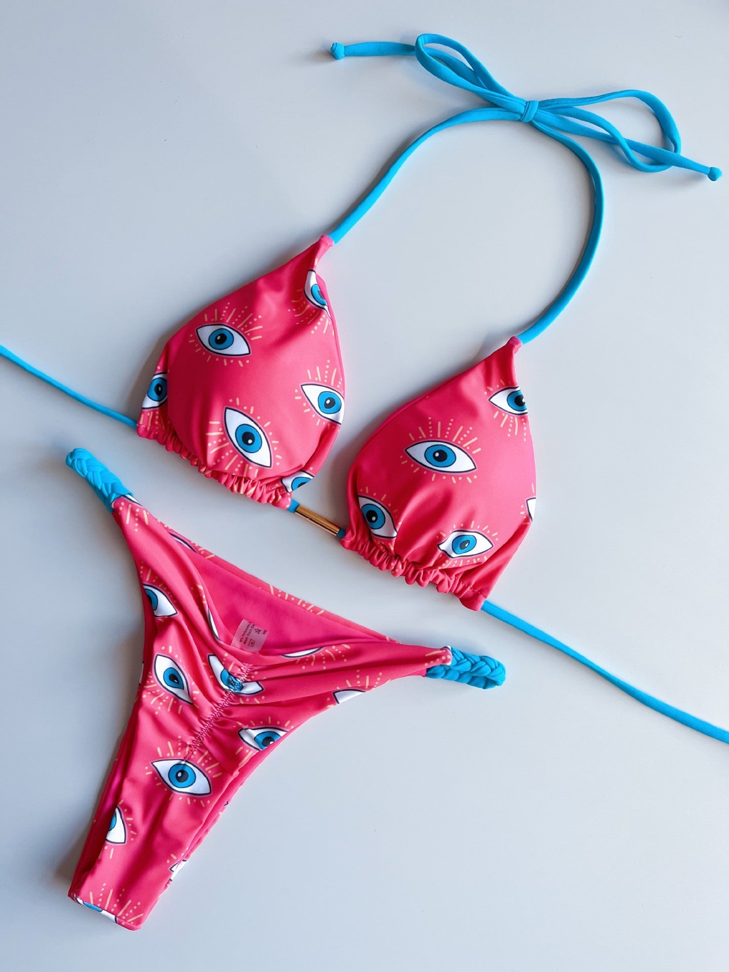 Braided Slit Bikini Set