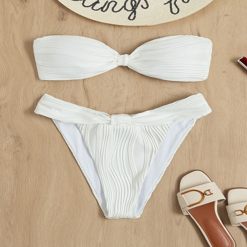Classic Slit One-Piece Swimsuit