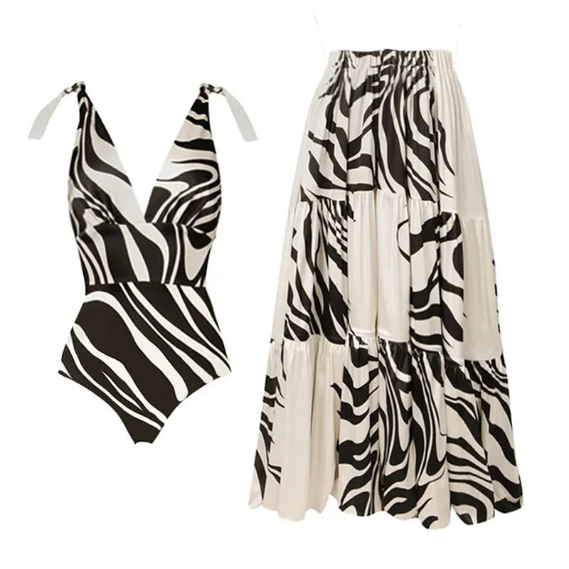 Bow Bandage One-Piece Swimsuit