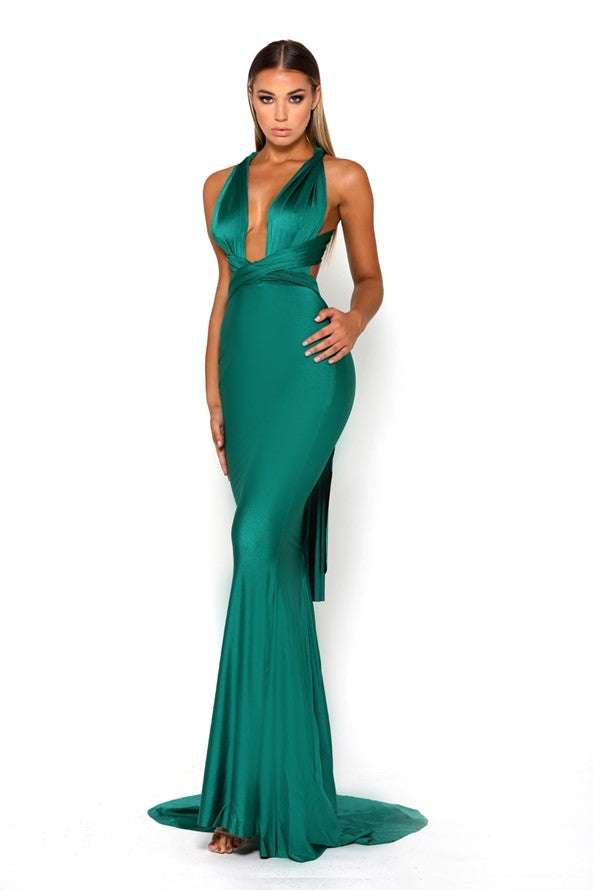 Portia and Scarlett PS6110 LILIANNA Long Sleeveless Fitted Formal Dress