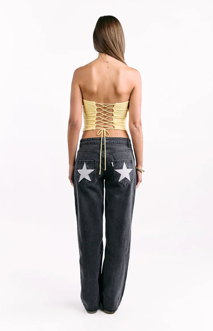 Romeo Yellow Corset Top