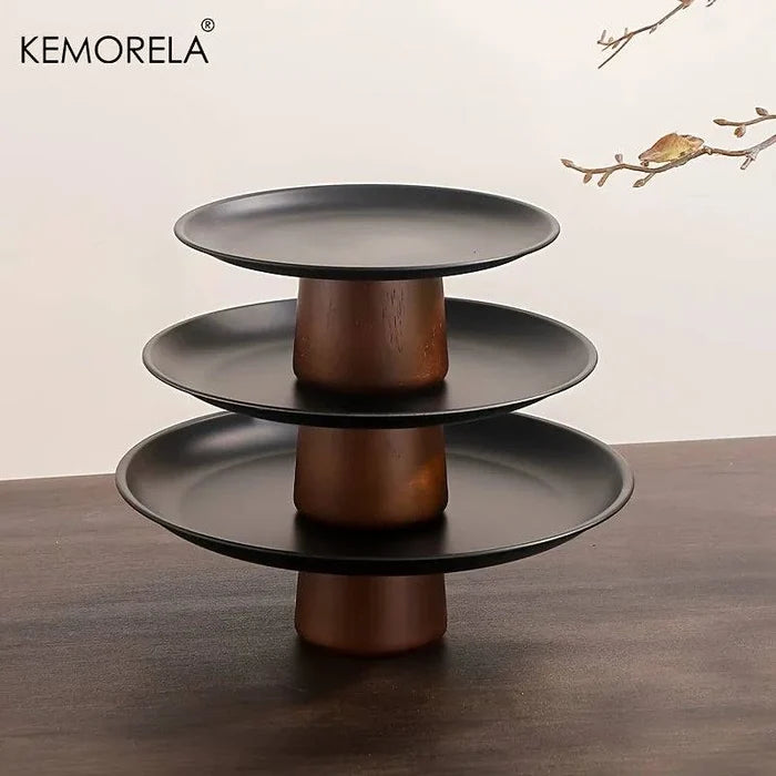 Acacia Wood Cake Footed Stand