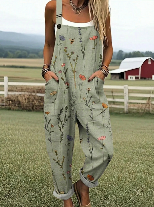 Ada™ | Comfortable garden jumpsuit with print