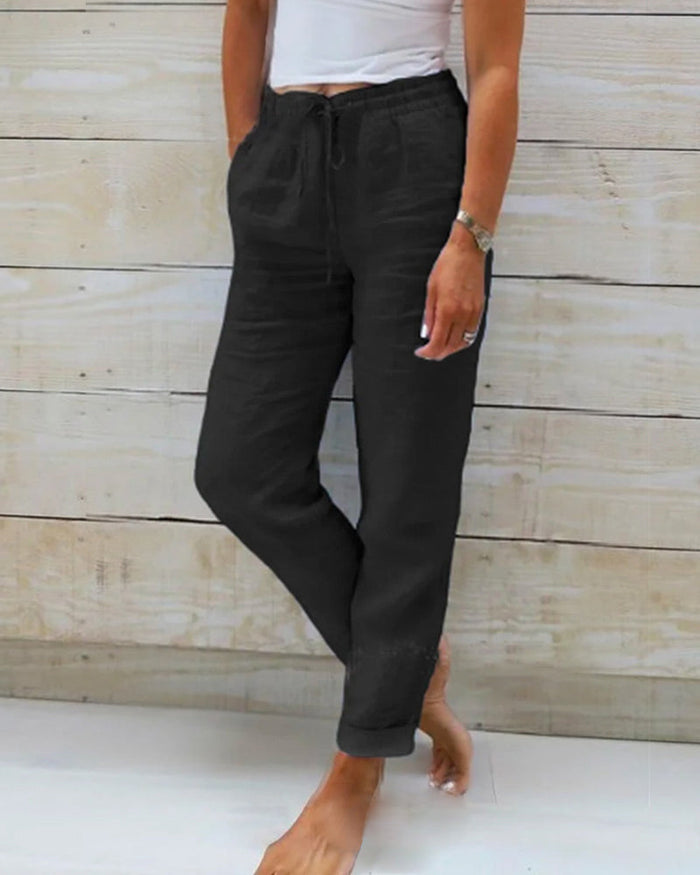 Allison - Luxury Linen and Cotton Tailored Pants