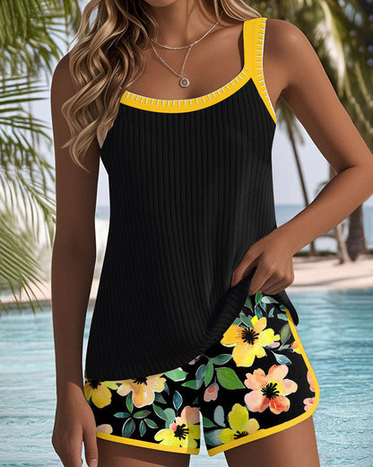 Bloom | Elegant Two-Piece Tankini Set