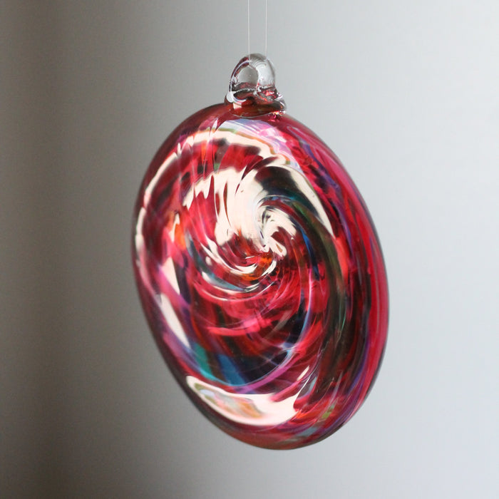 Blown Glass Spiral Disk | Suncatcher Ornament *FINAL STOCK*