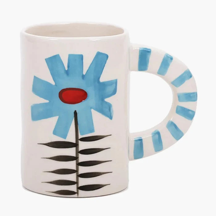 Blue Floral Cup