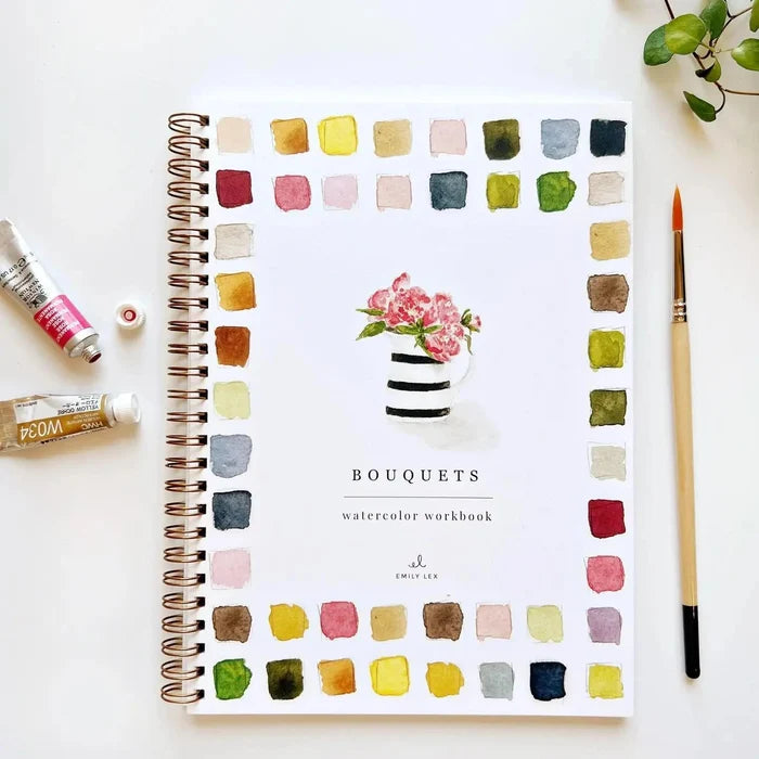 Bouquet watercolor book