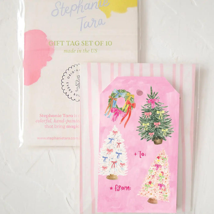 Bow Tree Gift Tag Set