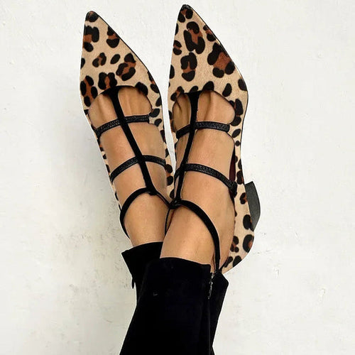 Bridget - High Heels with Leopard Strap
