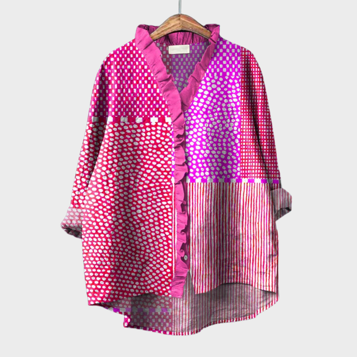 Cassandra | Vibrant Graphic Blouse