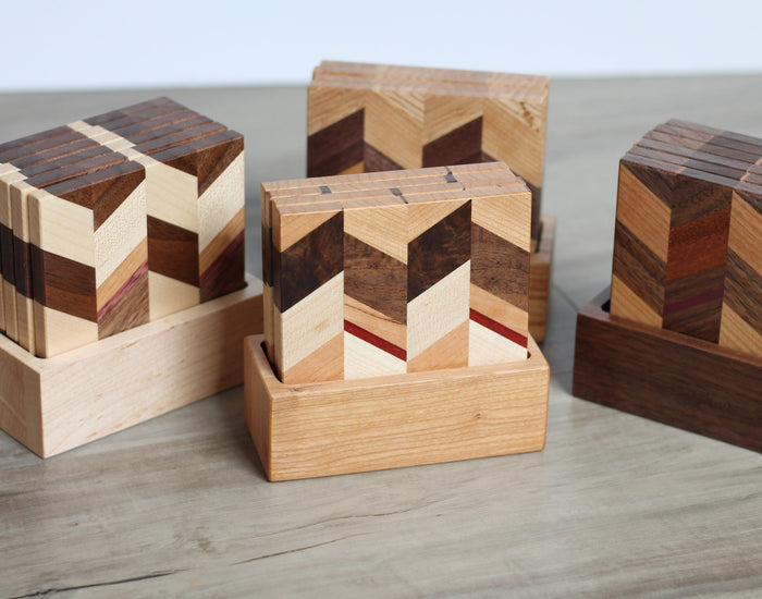 Checkered Coaster Sets image 0