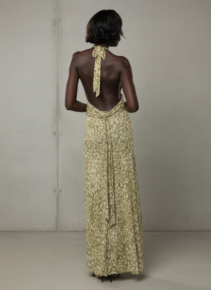 Chelsea · Maxi dress with bow on the back