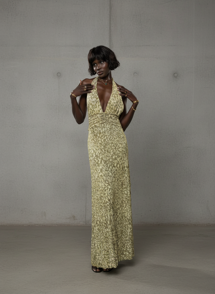 Chelsea · Maxi dress with bow on the back