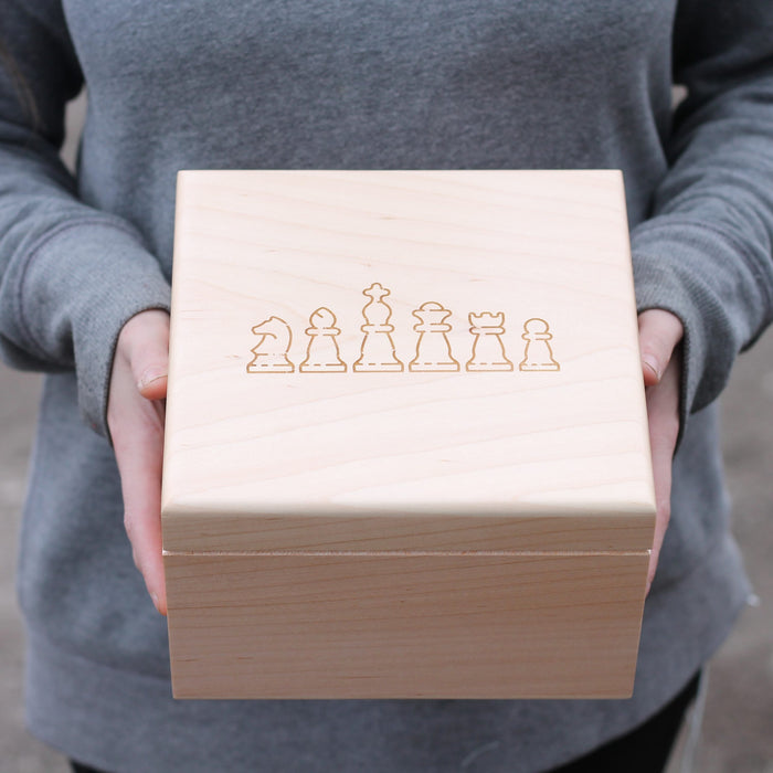 Chess Piece Box | For Large + Extra-Large Pieces image 0
