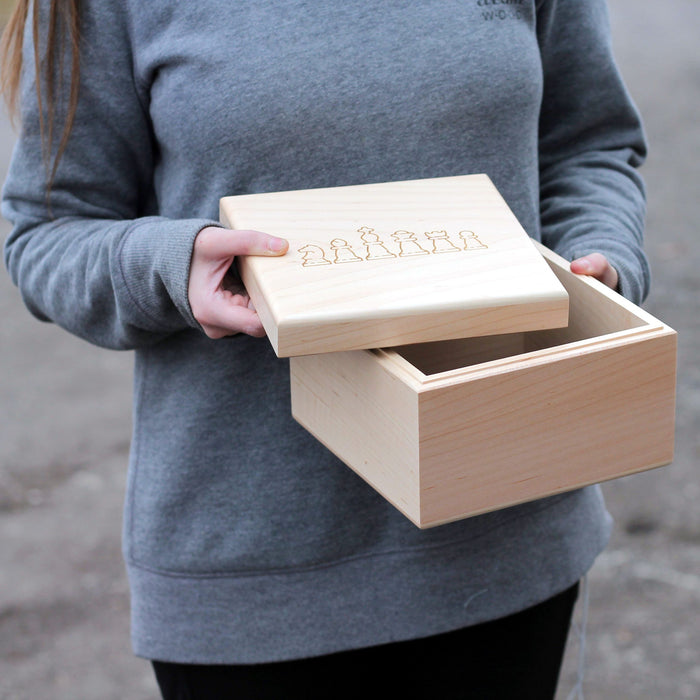 Chess Piece Box | For Large + Extra-Large Pieces image 1
