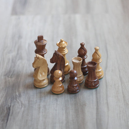 Chess Pieces - MD/SM - for 1-3/4" + 1-1/2" Boards $105 (3" tall King) image